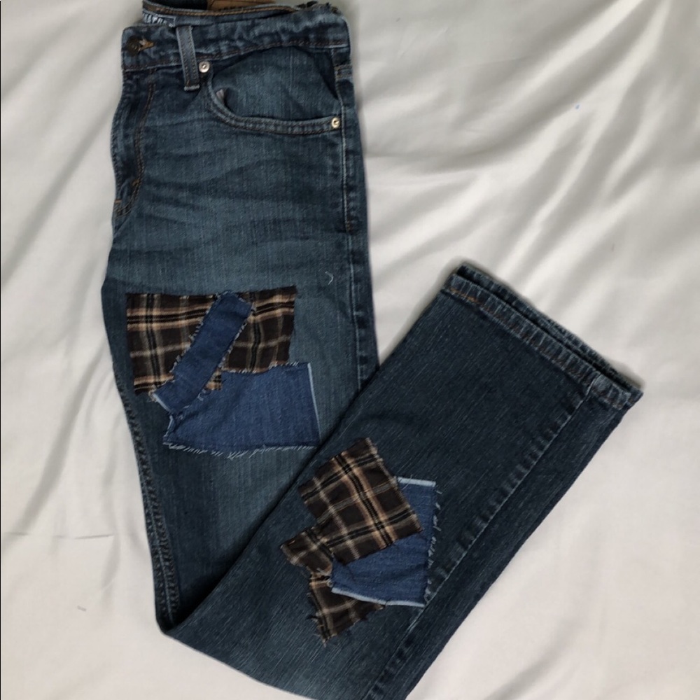 Patched Jeans